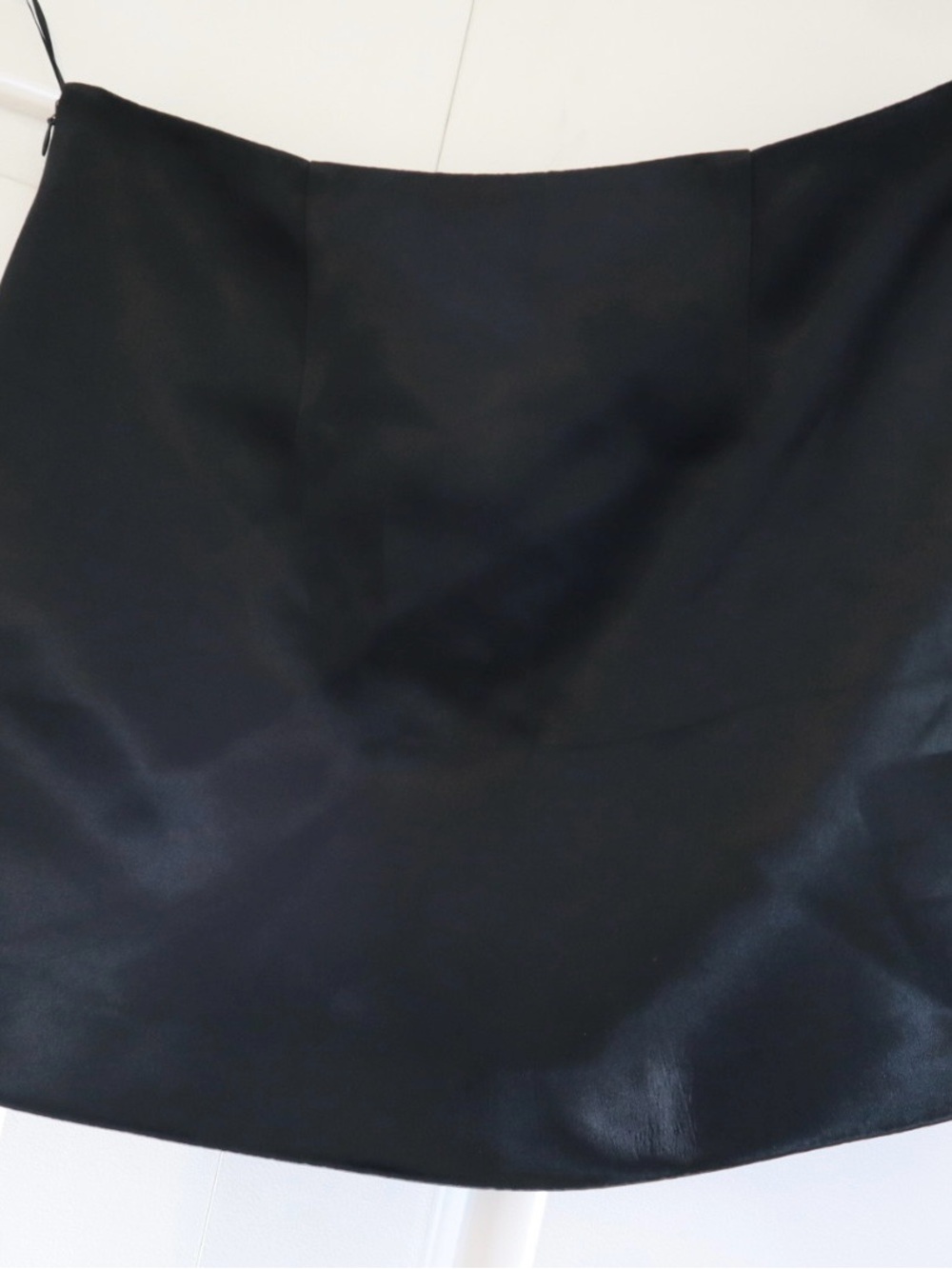 NWT Banana Republic Black Satin Mini Skirt